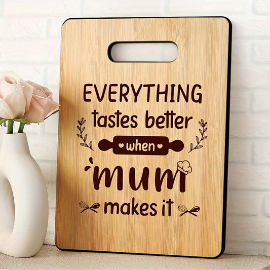 1pc Mum Gift, Mothers Day Gifts For Mum- Cute Chopping Board With Heartwarming Message- Thoughtful Mum Birthday Gifts, Mum Gifts From Daughter Son, Presents For Mum Stepmum Mummy