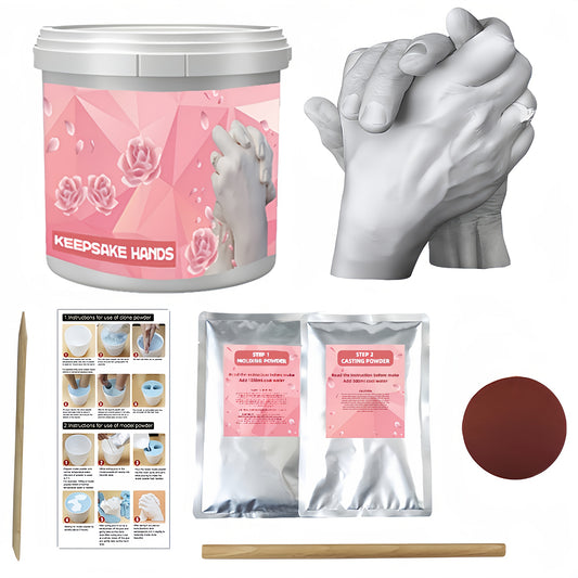 DIY Couple'S Hand Casting Kit - Plaster Statue Molding Set for 2, Perfect for Sculpting & Unique Gifts for Him/Her, Husband/Wife - Ideal Valentine'S Day or Wedding Keepsake