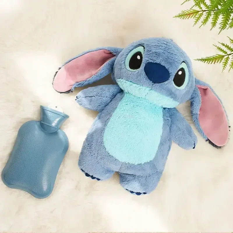 Stitch Disney Anime Winter Extra Large Plush Hot Water Bottle Women's Home Water Filling Hand Warmer Holiday Gift For Girlfriend