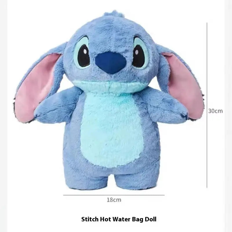 Stitch Disney Anime Winter Extra Large Plush Hot Water Bottle Women's Home Water Filling Hand Warmer Holiday Gift For Girlfriend